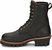 Side view of Chippewa Boots Mens BLACK PLAIN/STEEL 8 INSULATED WATERPROOF 